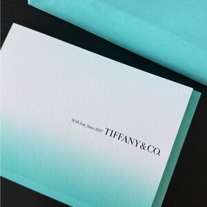 Tiffany & Co. Aqua Greeting Card 8ct